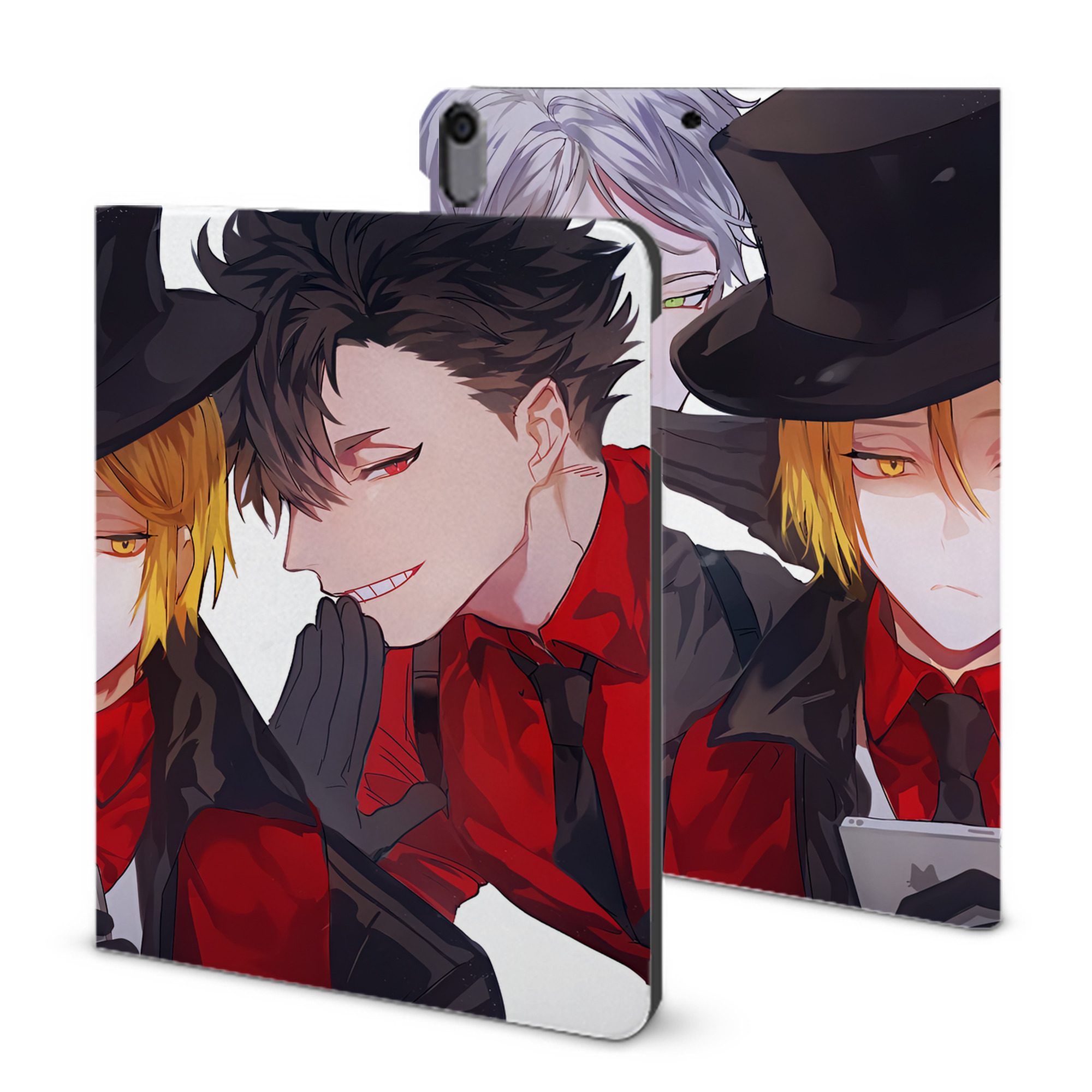 （画像用） ハイキュー!! Haikyu!! IPad ケース ブック型 PUレザー TPU 耐衝撃 軽量 薄型 ペン収納なし 全面保護 IPad 各モデル対応